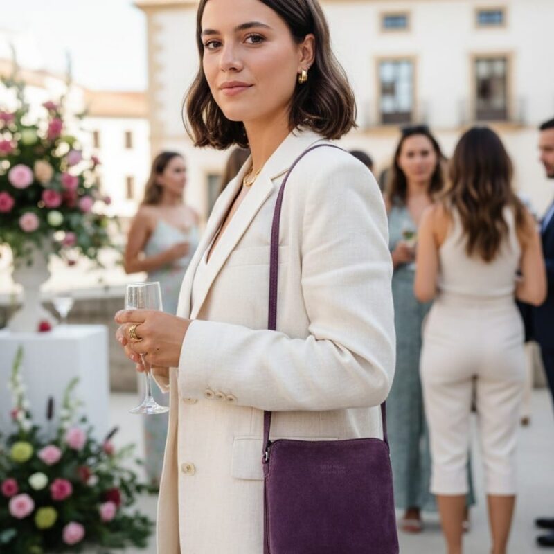 Bandolera "Vera Suede" – Elegancia en Piel de Ante Italiana